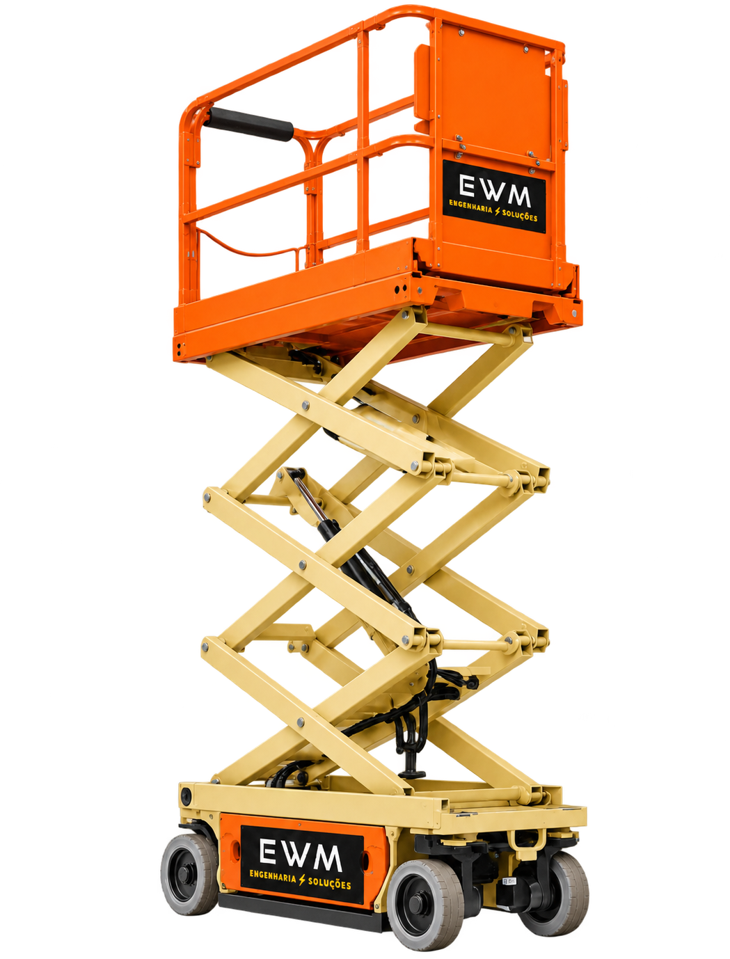 Plataforma elevatória PTA com a marca EWM