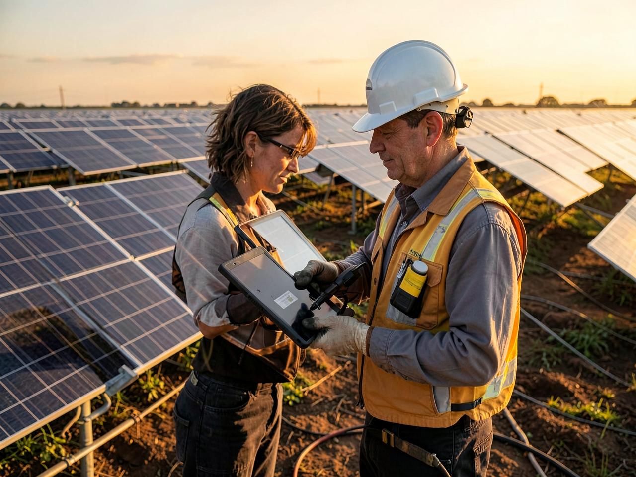 Inspeção técnica em parque solar fotovoltaico
